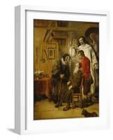 Tobias Curing His Fathers Blindness-Karel van der Pluym-Framed Giclee Print