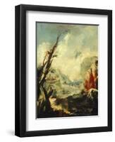 Tobias Healing His Father-Giovanni Antonio Guardi-Framed Giclee Print