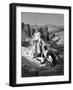 Tobias with the Archangel Raphael, 1865-1866-Gustave Doré-Framed Giclee Print