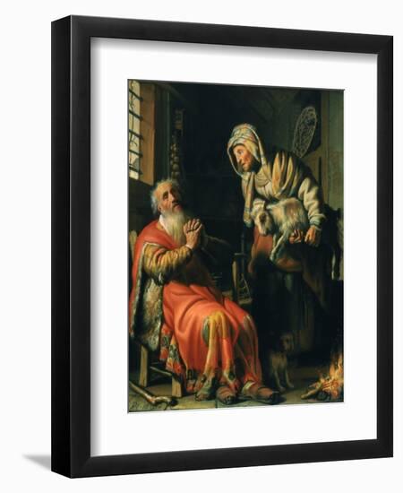 Tobit and Anna, 1626-Rembrandt van Rijn-Framed Premium Giclee Print