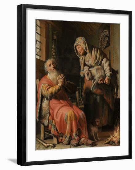 Tobit and Anna with the Kid, 1626-Rembrandt Harmensz. van Rijn-Framed Giclee Print