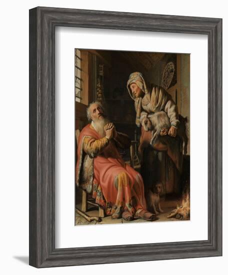 Tobit and Anna with the Kid, 1626-Rembrandt Harmensz. van Rijn-Framed Giclee Print