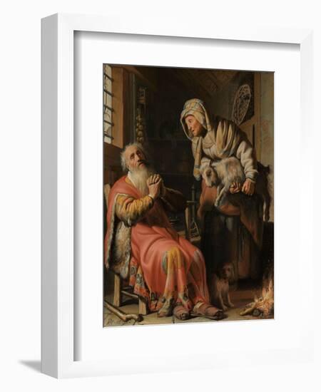 Tobit and Anna with the Kid, 1626-Rembrandt Harmensz. van Rijn-Framed Giclee Print