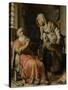 Tobit and Anna with the Kid-Rembrandt van Rijn-Stretched Canvas