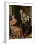 Tobit and Anna with the Kid-Rembrandt van Rijn-Framed Art Print