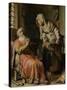 Tobit and Anna with the Kid-Rembrandt van Rijn-Stretched Canvas