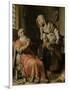 Tobit and Anna with the Kid-Rembrandt van Rijn-Framed Art Print