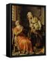 Tobit and Anna-Rembrandt van Rijn-Framed Stretched Canvas