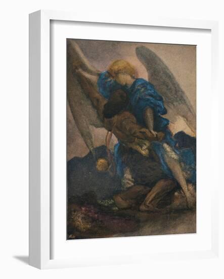 'Tobit and the Angel', c1886-Frederic Leighton-Framed Giclee Print