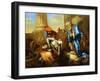 Tobit Burying the Dead in Defiance of the Orders of Sennacherib-Giovanni Francesco Castiglione-Framed Giclee Print