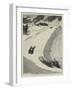 Tobogganing at St Moritz, Engadine, Switzerland-Henry Marriott Paget-Framed Giclee Print