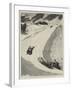 Tobogganing at St Moritz, Engadine, Switzerland-Henry Marriott Paget-Framed Giclee Print