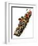 "Tobogganing,"January 7, 1928-Alan Foster-Framed Giclee Print