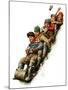 "Tobogganing,"January 7, 1928-Alan Foster-Mounted Giclee Print