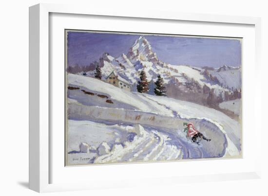 Tobogganing Near the Matterhorn-Alice Maud Fanner-Framed Giclee Print