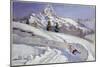 Tobogganing Near the Matterhorn-Alice Maud Fanner-Mounted Giclee Print