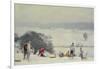 Tobogganing, the Meads, Hertford-Trevor Chamberlain-Framed Giclee Print