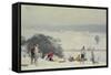 Tobogganing, the Meads, Hertford-Trevor Chamberlain-Framed Stretched Canvas