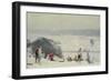 Tobogganing, the Meads, Hertford-Trevor Chamberlain-Framed Giclee Print