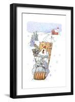 Tobogganing-Jennifer Zsolt-Framed Giclee Print