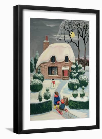 Tobogganing-Margaret Loxton-Framed Giclee Print