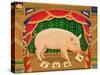 Toby the Learned Pig, 1998-Frances Broomfield-Stretched Canvas