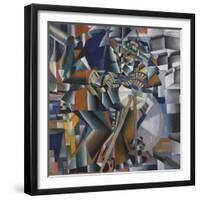 Tochil'schik Printsip Mel'kaniia (The Knife Grinder or Principle of Glittering)-Kazimir Severinovich Malevich-Framed Art Print