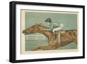 Tod Sloan, an American Jockey, 25 May 1899, Vanity Fair Cartoon-Godfrey Douglas Giles-Framed Giclee Print