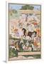 Toda Mongke and His Mongol Horde, Folio from a Chingiznama (History of Genghis Khan)-null-Framed Premium Giclee Print