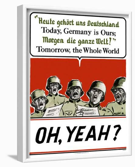 Today Germany is Ours-null-Framed Poster