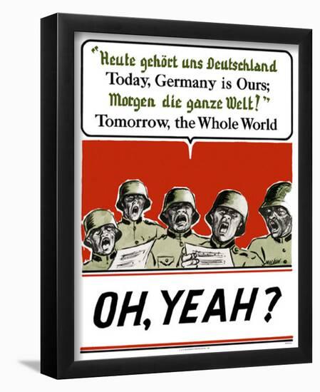 Today Germany is Ours-null-Framed Poster
