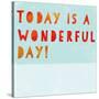 Today Is a Wonderful Day!-null-Stretched Canvas