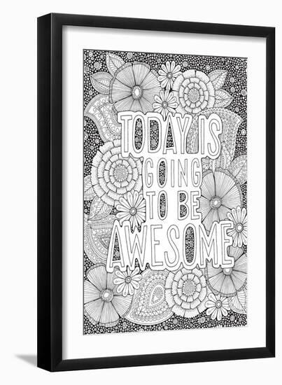 Today is Going to be Awesome-Hello Angel-Framed Premium Giclee Print