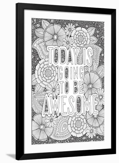 Today is Going to be Awesome-Hello Angel-Framed Giclee Print