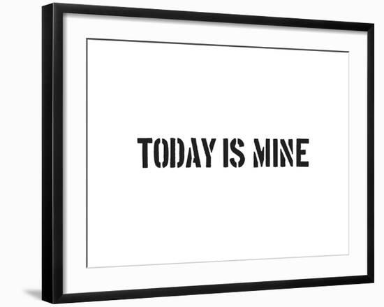 Today Is Mine-SM Design-Framed Art Print
