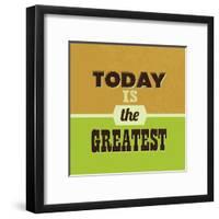 Today Is the Greatest 1-Lorand Okos-Framed Art Print