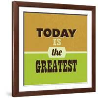 Today Is the Greatest 1-Lorand Okos-Framed Art Print