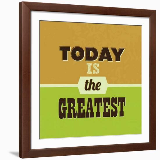 Today Is the Greatest 1-Lorand Okos-Framed Art Print