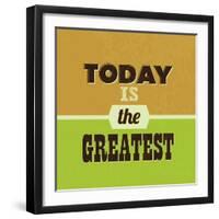 Today Is the Greatest 1-Lorand Okos-Framed Art Print