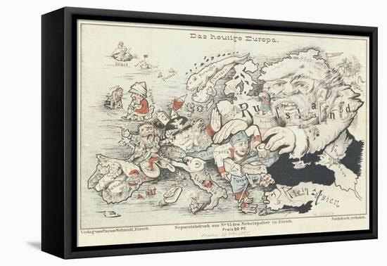 Today's Europe', 1887-German School-Framed Stretched Canvas