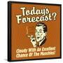 Today's Forecast? Cloudy with an Excellent Chance of the Munchies!-Retrospoofs-Framed Poster