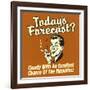 Today's Forecast? Cloudy with an Excellent Chance of the Munchies!-Retrospoofs-Framed Premium Giclee Print