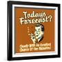 Today's Forecast? Cloudy with an Excellent Chance of the Munchies!-Retrospoofs-Framed Premium Giclee Print