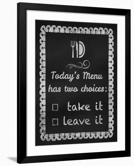 Today's Menu-Tina Lavoie-Framed Giclee Print