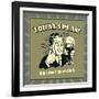 Today's Plan! Drink Beer! Ignore Stuff!-Retrospoofs-Framed Premium Giclee Print