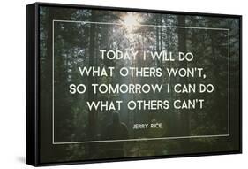 Today's Won't For Tomorrow's Can't-null-Framed Stretched Canvas