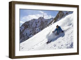 Todd Ligare With Mt Ogden In Teh Background-Liam Doran-Framed Photographic Print