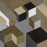Cubic in Neutral I-Todd Simmions-Mounted Art Print