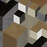 Cubic in Neutral I-Todd Simmions-Mounted Art Print