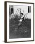 Toddler on a Period Tricycle, Ca. 1895-null-Framed Photographic Print